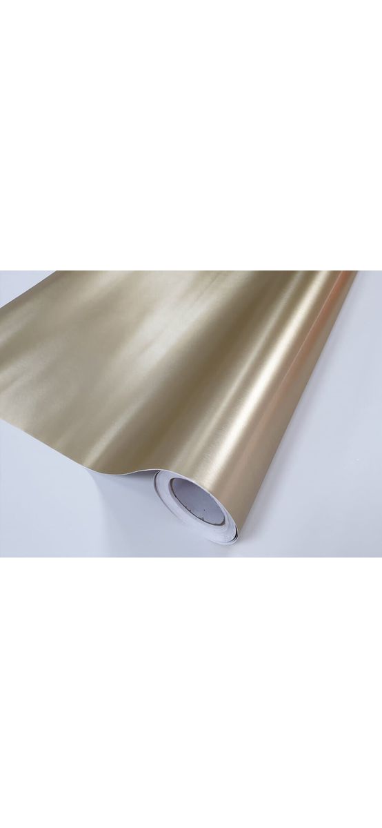 Autocolant cu efect metalic bej Brushed Champagne, Folina, 152 cm lăţime