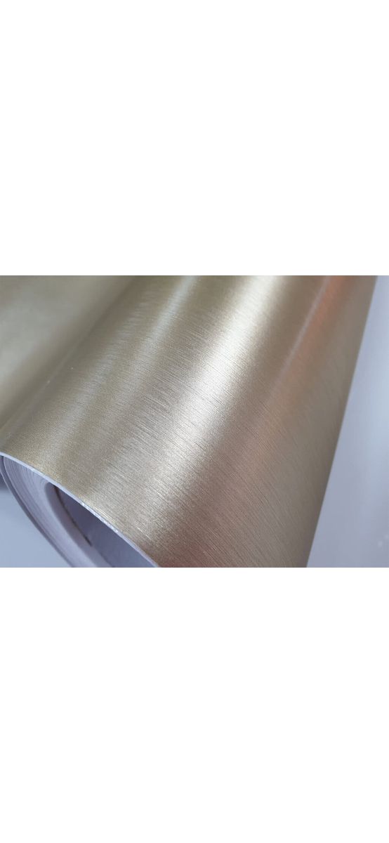 Autocolant cu efect metalic bej Brushed Champagne, Folina, 152 cm lăţime