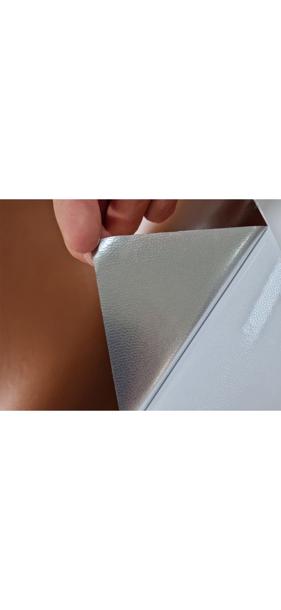 Autocolant cu efect metalic culoarea cuprului, Folina, aspect mat, cu sistem de eliminare a bulelor de aer, 152 cm lăţime