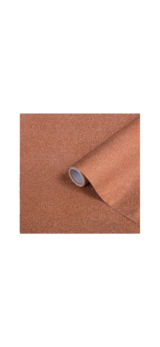Autocolant decorativ Glitter Copper, d-c-fix, cupru cu sclipici, rolă de 67x200 cm