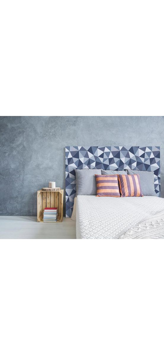 Autocolant mobilă decorativ Trendyline Triango, d-c-fix, model geometric albastru, rola de 67x150 cm