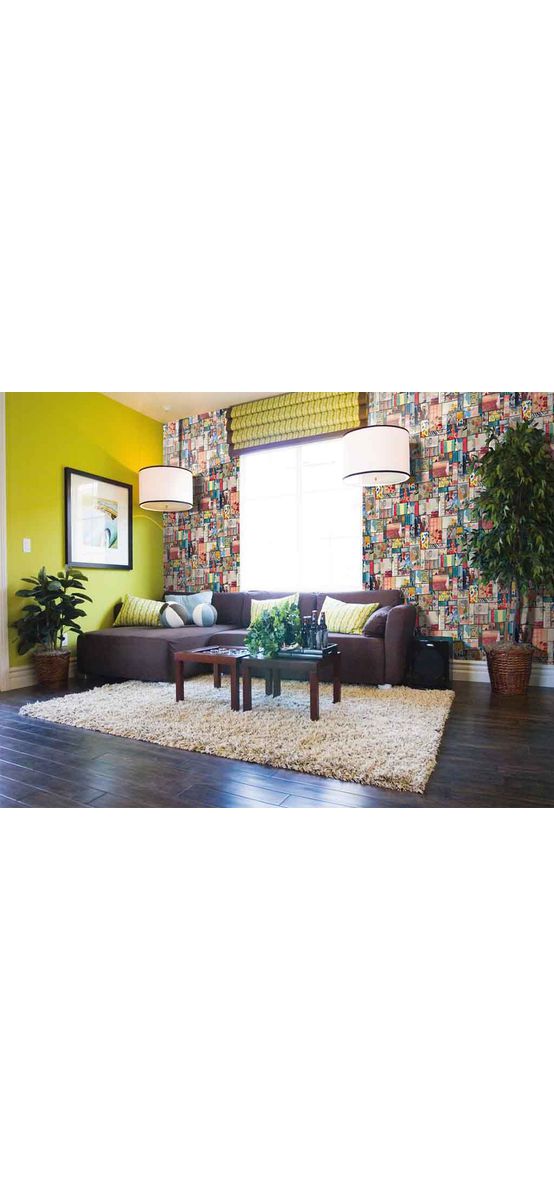 Autocolant decorativ Kentani, d-c-fix, tablou abstract, multicolor, 67 x 200 cm
