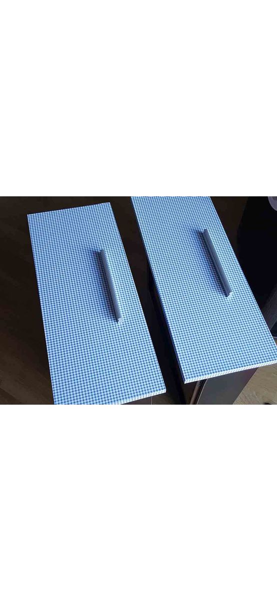 Autocolant decorativ Vichy, d-c-fix, imprimeu pătrățele, albastru, lățime 45 cm
