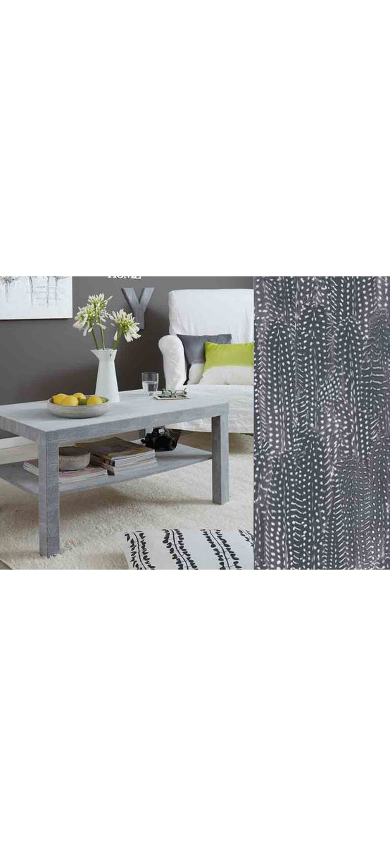 Autocolant decorativ Tabora, d-c-fix, textură de catifea, gri, lățime 45 cm
