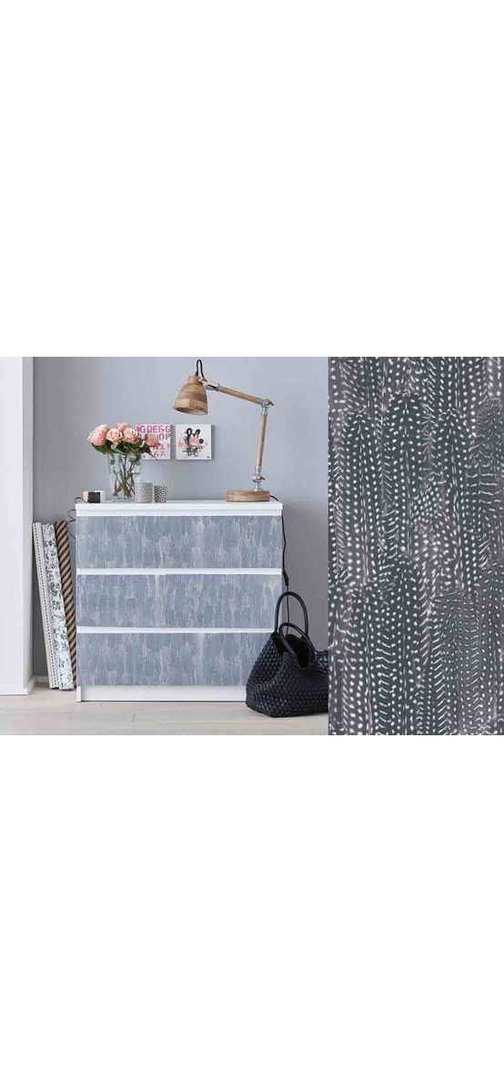 Autocolant decorativ Tabora, d-c-fix, textură de catifea, gri, lățime 45 cm