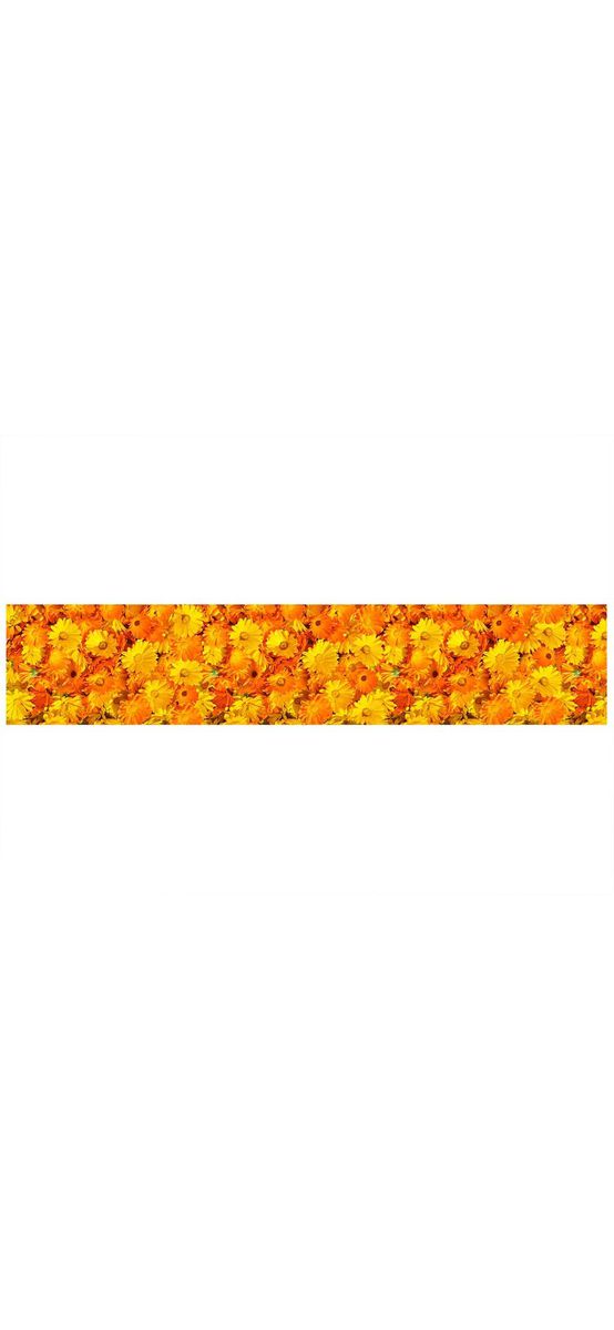 Autocolant decorativ Flori galbene, Folina, rolă de 80x400 cm