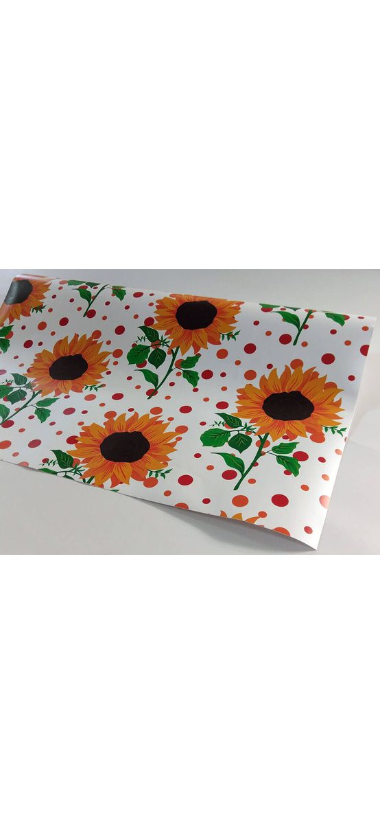 Autocolant decorativ, Folina, model floarea soarelui, 100 cm lăţime