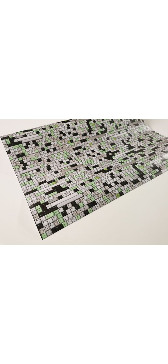 Autocolant decorativ Folina,  model tastatură, 100 cm lățime