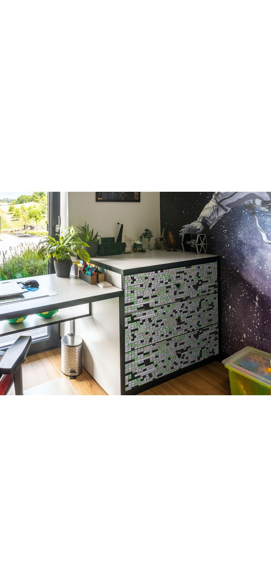 Autocolant decorativ Folina,  model tastatură, 100 cm lățime
