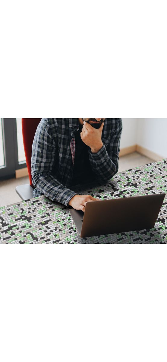 Autocolant decorativ Folina,  model tastatură, 100 cm lățime