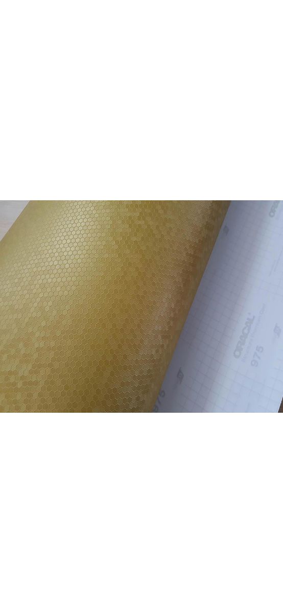 Autocolant auriu Oracal Honeycomb, Orafol, aspect mat, rolă de 62x150 cm