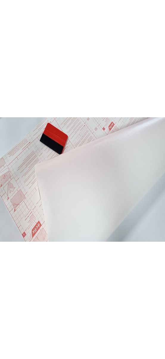Autocolant decorativ imitaţie piele albă Leder, d-c-fix, rolă de 90x200 cm , cu racletă