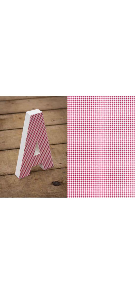 Autocolant decorativ Vichy, d-c-fix, imprimeu pătrățele, roz, rolă de 45 cm x 3 metri