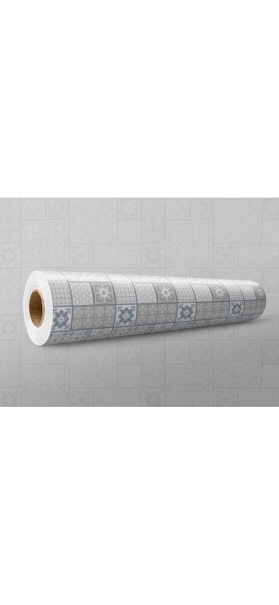 Autocolant perete imitaţie faianţă decorativă gri, Belinda, rezistent la apă şi căldură, 100 cm lăţime