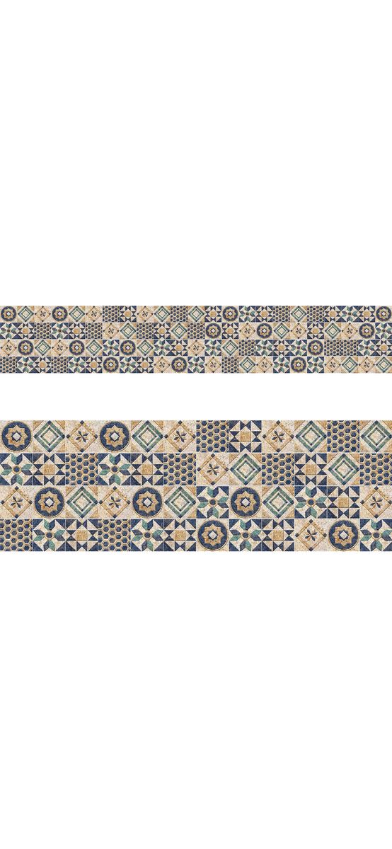 Autocolant perete imitaţie faianţă, Dimex Abstract Tiles Blues, rezistent la apă şi căldură, rolă de 60x350 cm