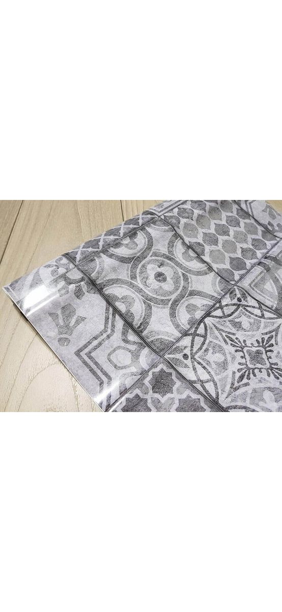 Autocolant decorativ, d-c-fix Visbi, pătrate gri, rolă de 45x150 cm