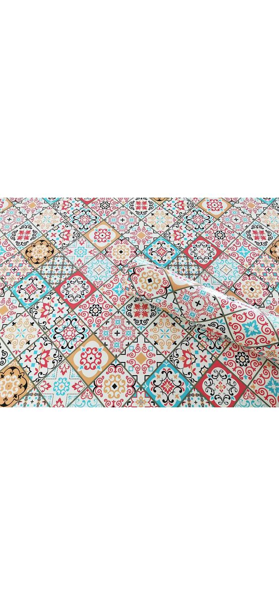 Autocolant perete imitaţie faianţă decorativă bej, Folina Sole, rezistent la apă şi căldură, rolă de 67x200 cm