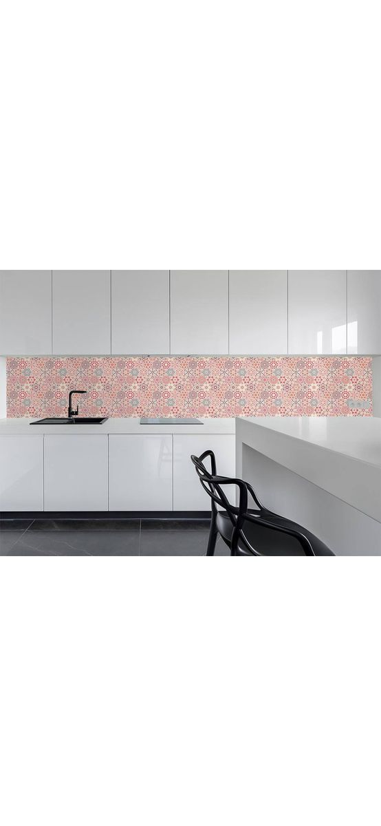 Autocolant perete imitaţie faianţă decorativă colorată, Folina Lavia, material rezistent la apă, rolă de 67x200 cm