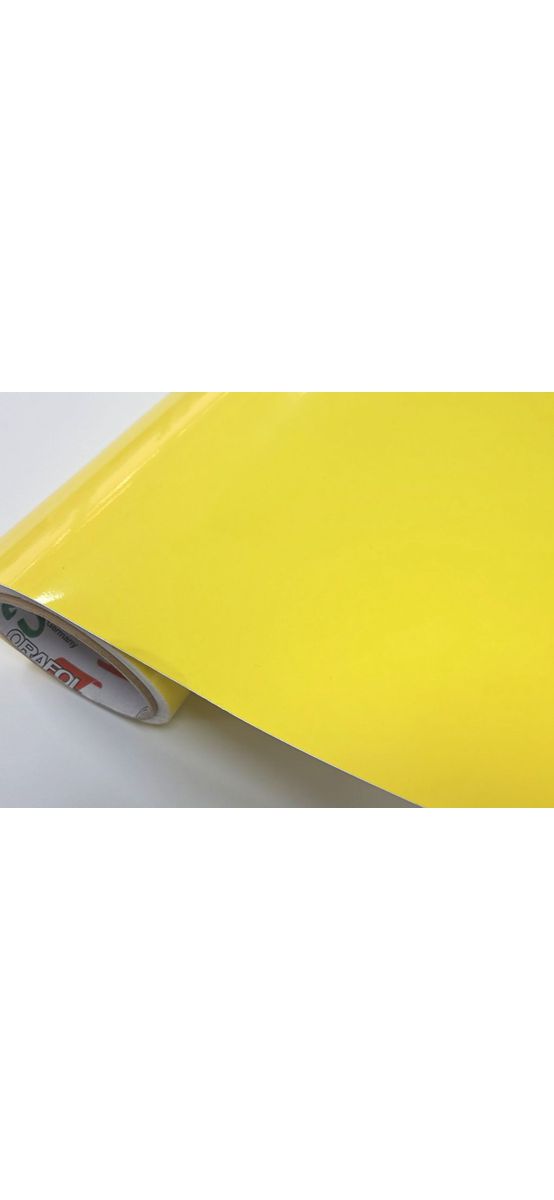 Autocolant galben lucios Oracal 651G025, 126 cm lățime