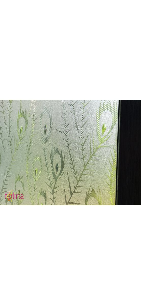 Folie geam autoadezivă, Folina, sablare cu model clasic, translucid, 120 cm lăţime