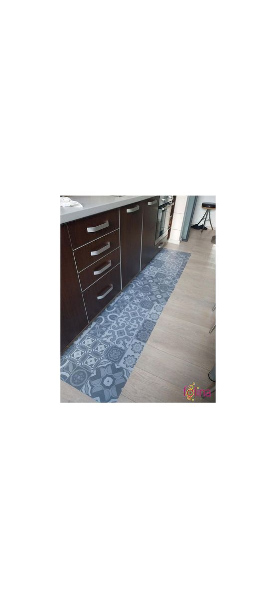 Autocolant gresie şi podele, Folina, model nuanțe de gri, 120 cm lăţime