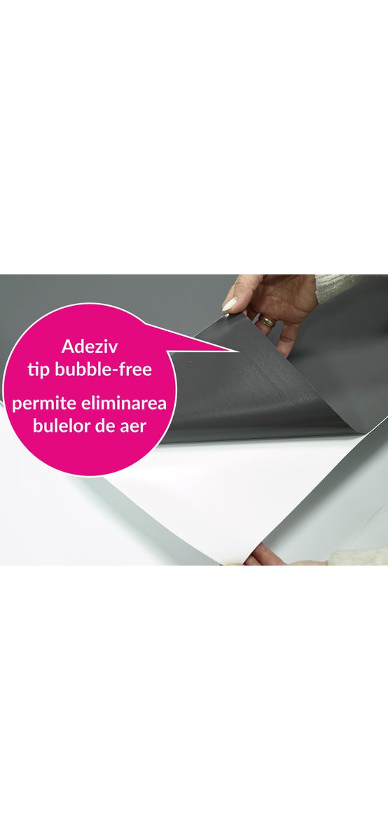 Autocolant mobilă premium, gri închis mat soft touch, 122 cm lățime