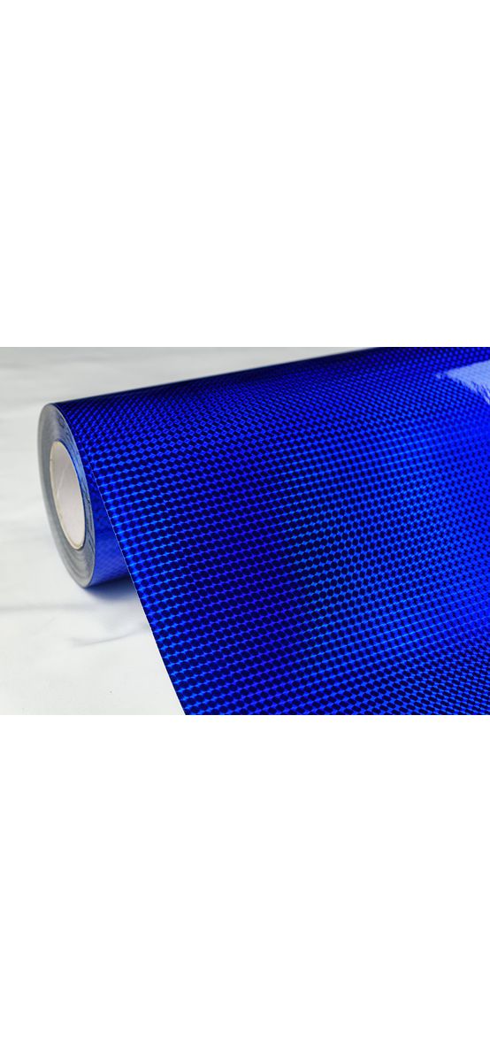 Folie hologramă albastră, Kointec ITP520, autoadezivă, 100 cm lăţime