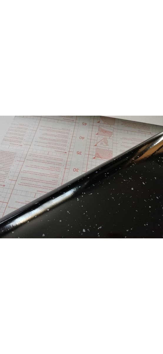 Autocolant mobilă, d-c-fix, imitaţie granit negru cu aspect lucios, rolă de 67 cm x 5 metri, cu racleta si cutter