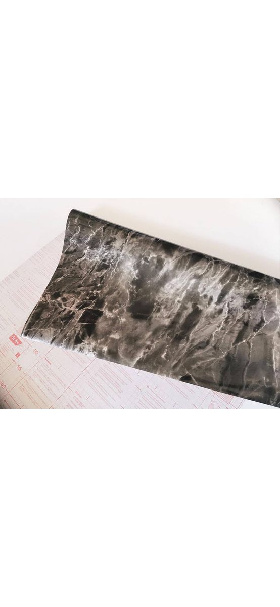 Autocolant mobilă Romeo Silver, d-c-fix, imitaţie marmură gri închis, rolă de 67 cm x 5 metri, cu racletă şi cutter