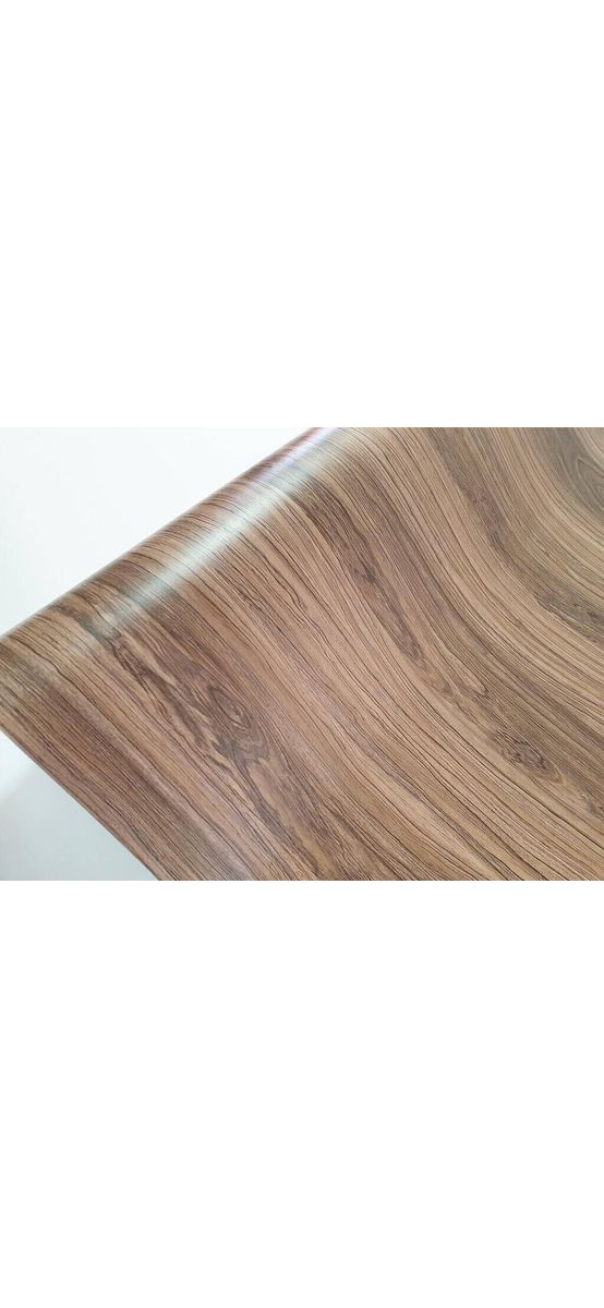Autocolant mobilă Caleo, Folina, imitaţie lemn maro, design modern, 120 cm lăţime