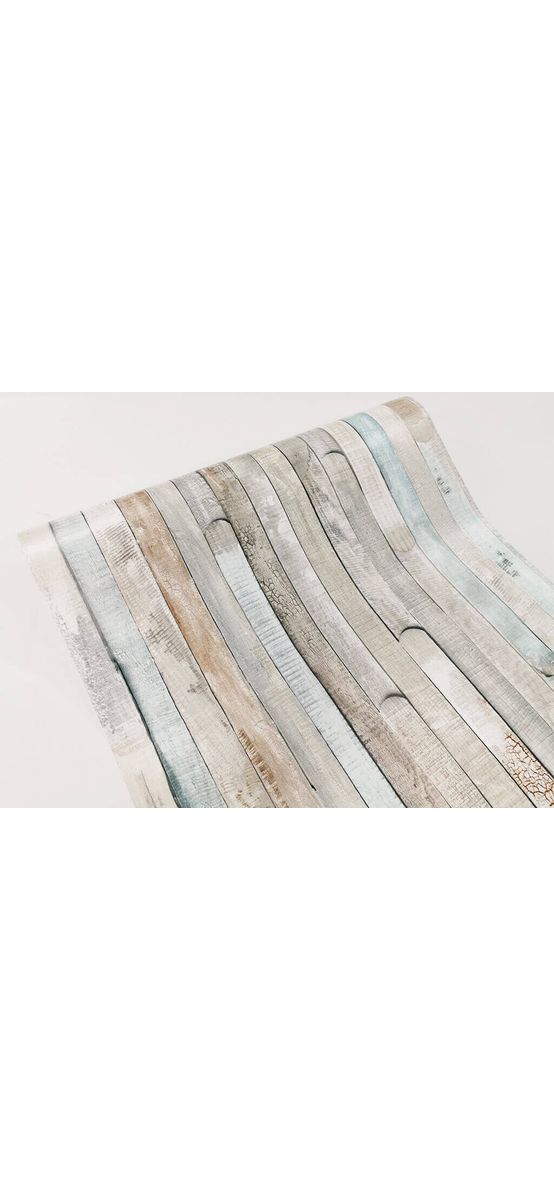 Autocolant mobilă Rio Ocean, d-c-fix, lemn vintage in nuante pastel, rola de 67x200 cm