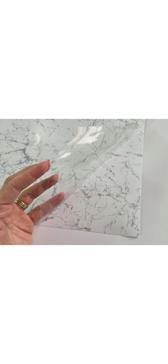 Autocolant blat marmură albă, White Marble - 75x250 cm