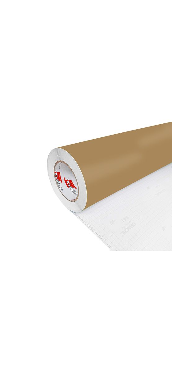 Autocolant maro deschis mat Oracal Economy Cal, Light Brown 641M081, 126 cm lățime