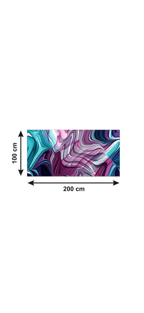 Autocolant blat masă, model abstract, 100 x 200 cm, racletă inclusă