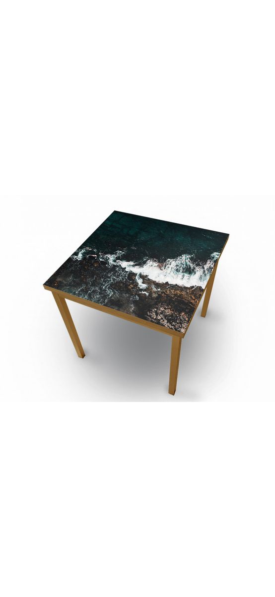 Autocolant blat masă, model coastă, 100 x 200 cm, racletă inclusă