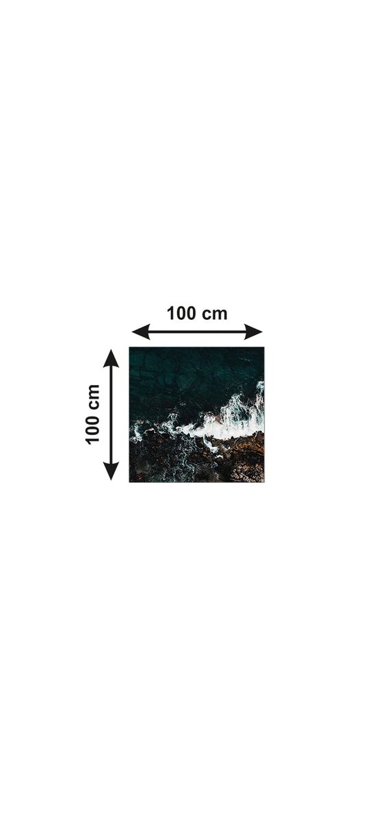 Autocolant blat masă, model coastă, 100 x 100 cm, racletă inclusă