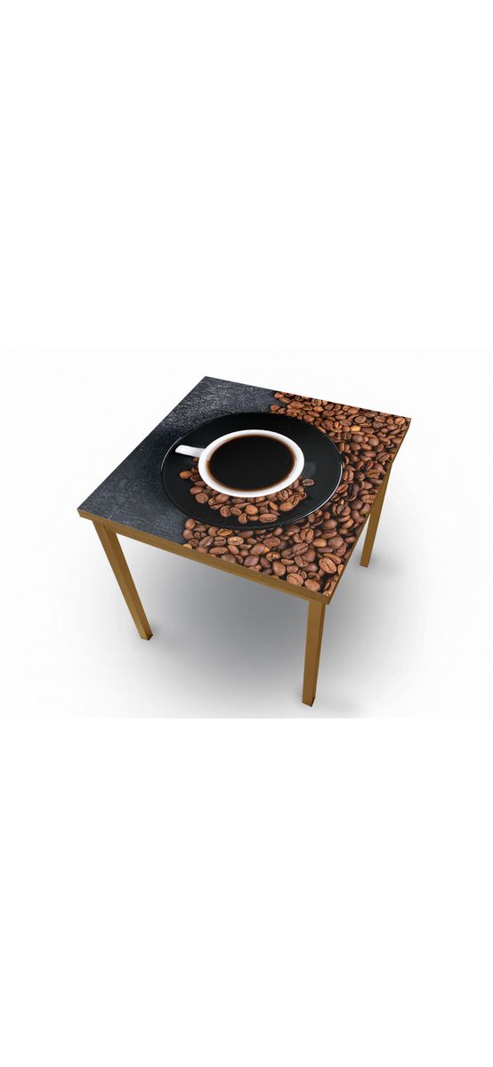 Autocolant blat masă, model cafea, rolă de 100x200 cm, racletă inclusă