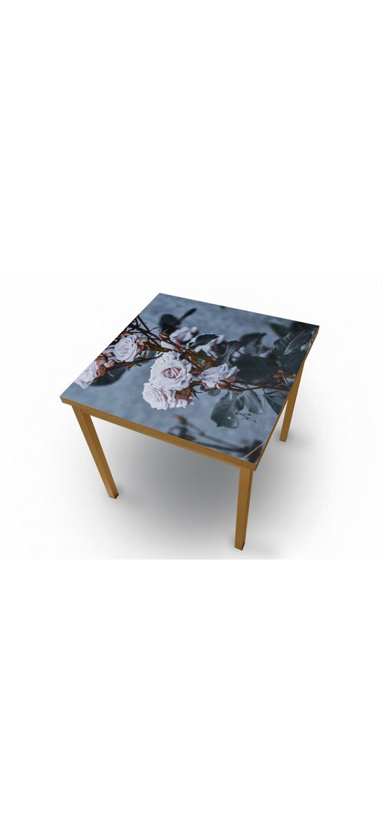 Autocolant blat masă, model trandafiri, 100 x 200 cm, racletă inclusă