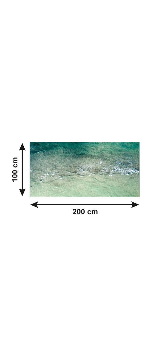 Autocolant blat masă, model valuri, 100 x 200 cm, racletă inclusă