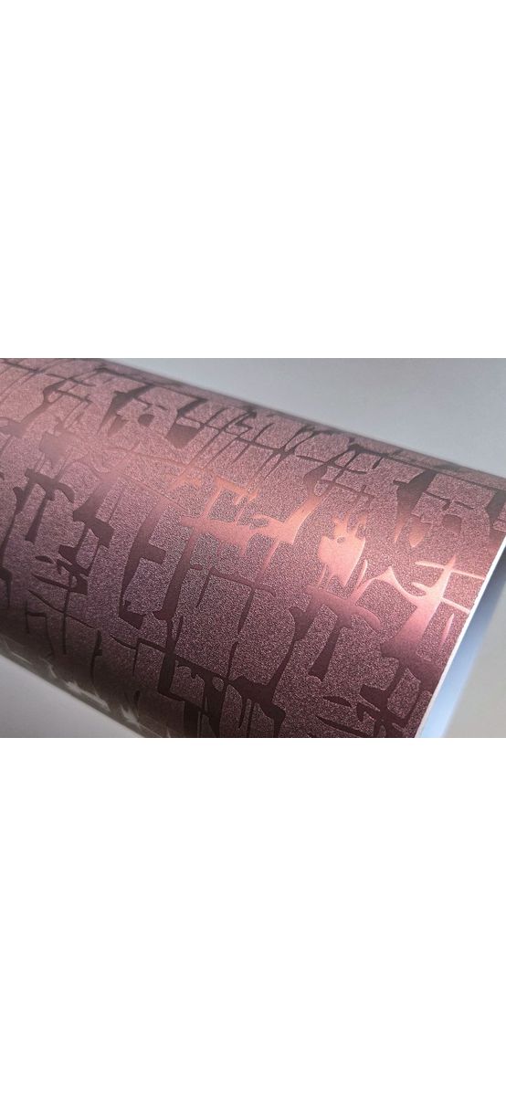Autocolant violet prăfuit, efect metalic 3D texturat, Mayan Chameleon - 75x250 cm
