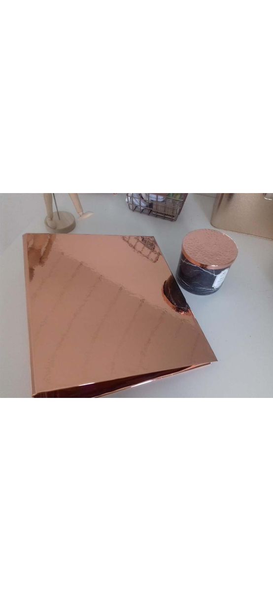 Autocolant cu efect metalic Rose Gold, d-c-fix, aspect lucios, lățime 45 cm