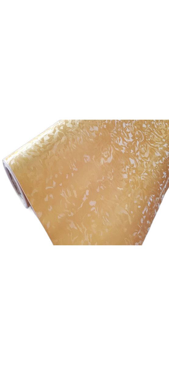 Autocolant mobilă bucătărie, Folina, crem cu model embosat, rolă de 75x300 cm