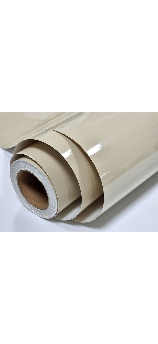Autocolant ivoire lucios, Folina Crystal Milan, pentru mobilă şi proiecte DIY, rolă de 50x152cm