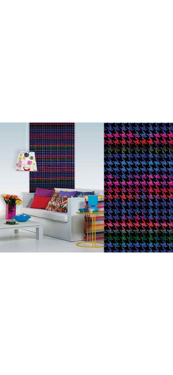Autocolant decorativ Charlotte, d-c-fix, textură de catifea, multicolor, lățime 45 cm