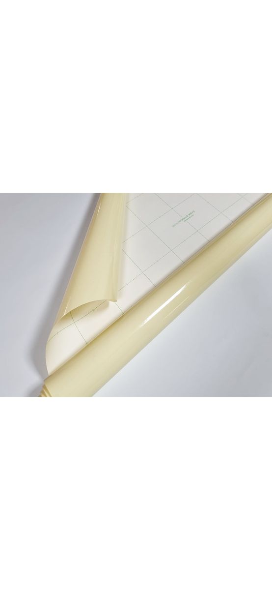 Autocolant crem lucios, Kointec 3801, 100 cm lăţime