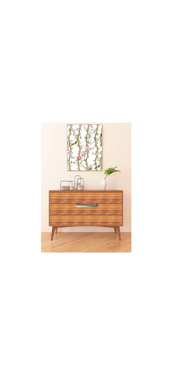 Autocolant decorativ, Folina, lemn maro cu detalii gri - 122 cm lăţime