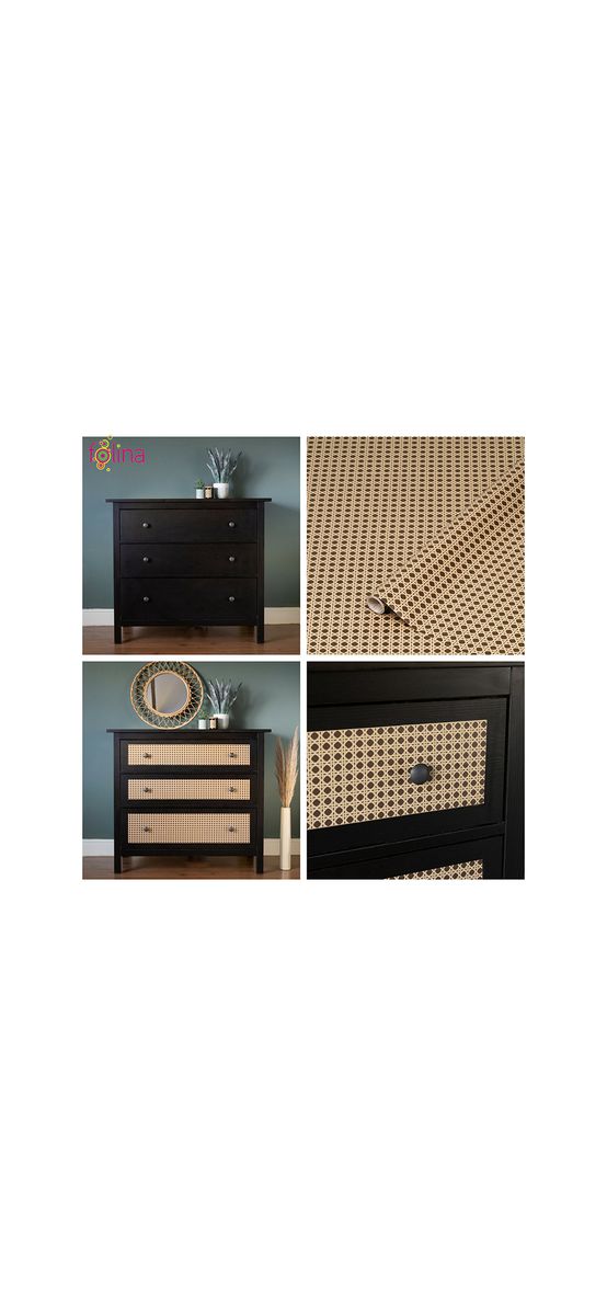 Autocolant mobilă, d-c-fix Woven Cane, model tip împletitură decorativă, rolă de 67x200cm