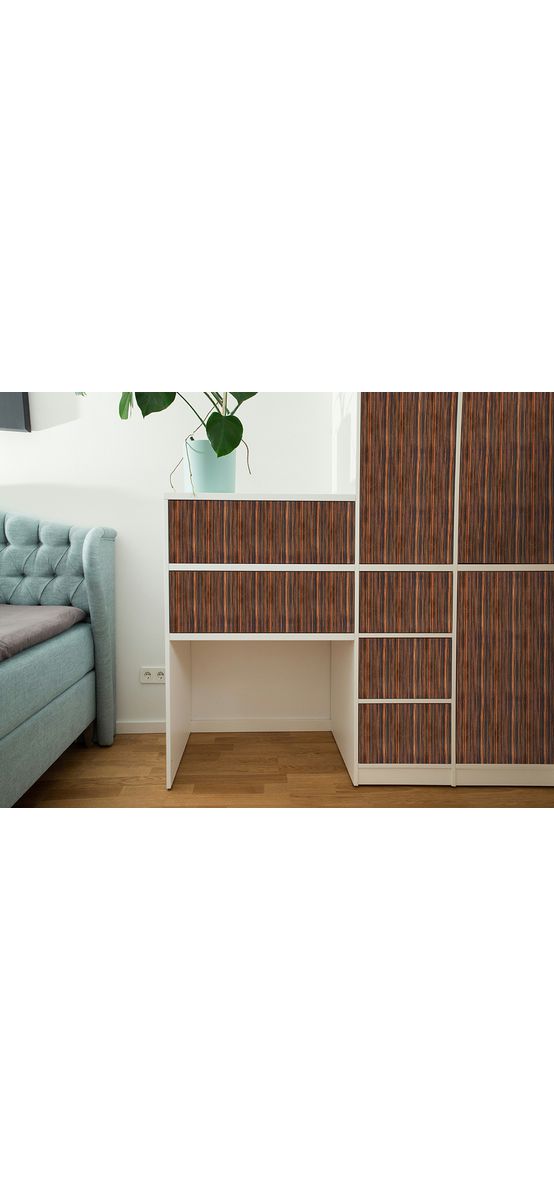 Autocolant mobilă imitatie lemn Ebony – 60x200 cm, autoadeziv, mat