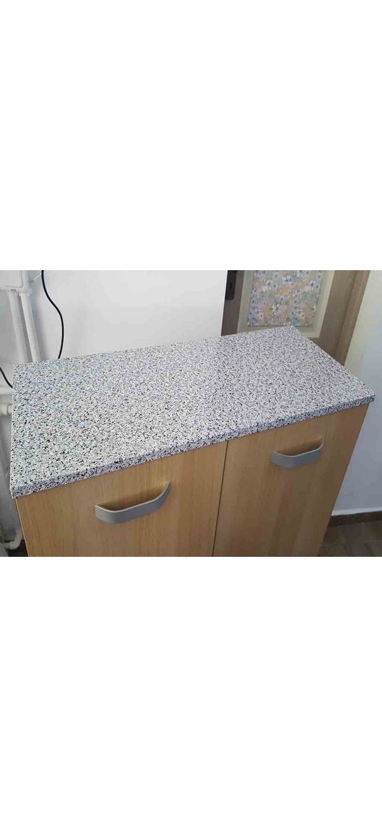 Autocolant mobilă Porrinho, Alkor, model mozaic, gri, lățime 90 cm