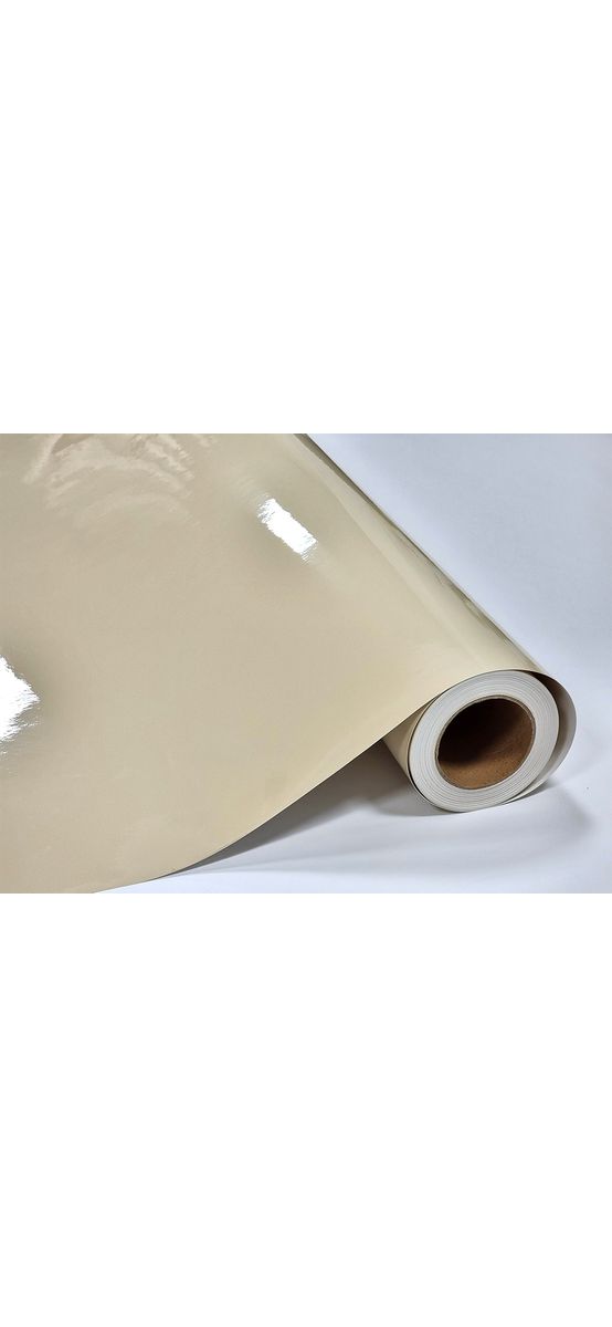 Autocolant ivoire lucios, Folina Crystal Milan, pentru mobilă şi proiecte DIY, rolă de 50x152cm